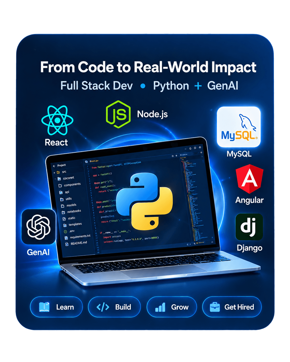 Full Stack Web Development in Python with GenAI